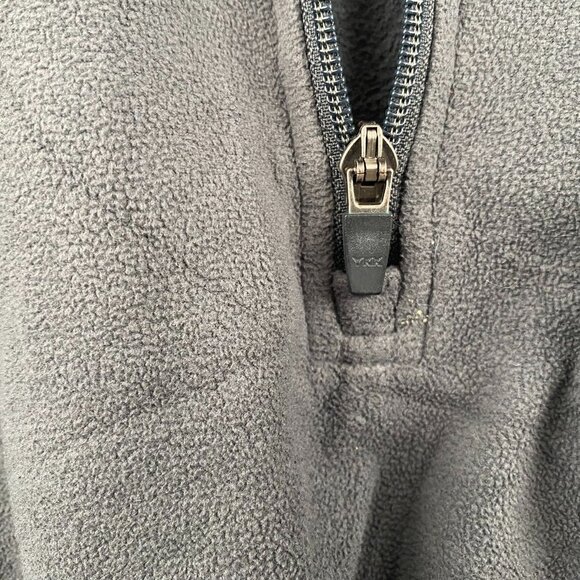 Eddie Bauer Mens Fleece Pullover 1/4-Zip XLT Gray Gorpcore Hiking - Picture 9 of 16